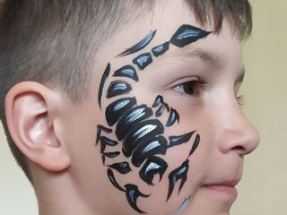 Face painting, аквагрим, pictura pe fata copii, desene pe fata, tatuaj cu straluci, facepainting foto 4