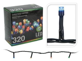 Luminite De Craciun "Fir" 320Led Multicolore, 24M-Fir Verde, In/Out