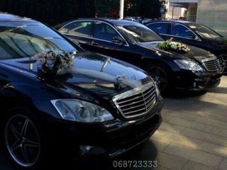 Mercedes-benz s-class, de la 20€ negru/alb, w221, w222, auto-nunta, авто на свадьбу foto 5