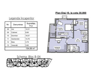 Apartament cu 4 camere, 154 m², Poșta Veche, Chișinău foto 4