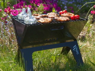 Grătar calitativ și comod pentru picnic!