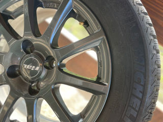 Jante 4x100 Opel Toyota  + anvelope iarnă Michelin