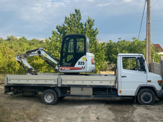 Miniexcavator+transport(Mercedes-vario) foto 6