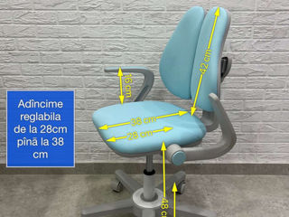 Scaun de birou ergonomic pentru copii Ergo-KID - este proiectat pentru a asigura confortul copilului foto 7