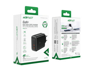 Acefast A29 Pd50w Gan (usb-c+usb-c) Încărcător Cu Două Porturi foto 6