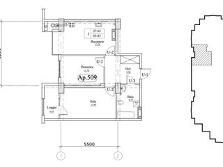 Apartament cu 2 camere, 66 m², Botanica, Chișinău foto 4