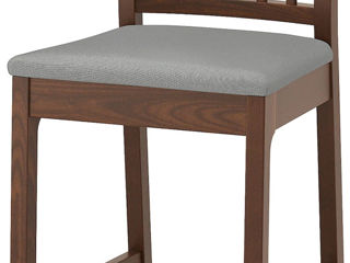 Scaun de bar din lemn cu spătar, calitativ IKEA foto 3