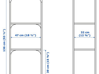 Set de mobilă pentru oficiu cu scaun rotativ IKEA foto 4