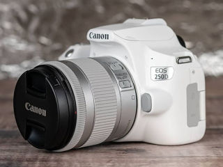 Canon 250d и объектив 18-55 f/3.5-5.6 1080p 24-60 кадров. 4к 24-30кадров