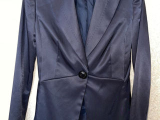 Пиджак Mango черный атласный размер XS/S/36