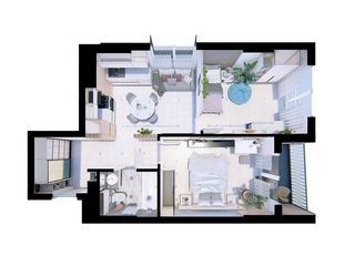 Apartament cu 2 camere, 57 m², Centru, Călăraşi, Călărași foto 6