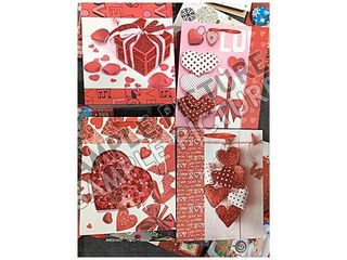 Пакет Подарочный "Valentine" С Сердцем, 24X18X8Cm,Белый