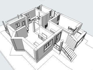 Casă de locuit individuală cu 3 niveluri / S+P+E / 182.5m2 / proiecte / 3D/ arhitect / construcții foto 8