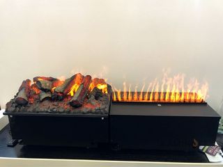 Электрокамины Dimplex с эффектом реального пламени и дыма.
