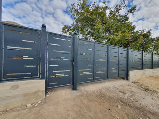 Porți și garduri metalice traforate direct de la producator foto 20