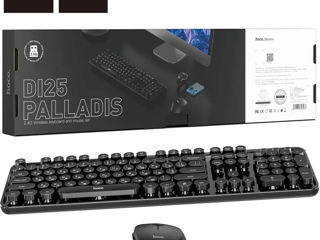 Беспроводная клавиатура и мышь Hoco DI25 PALLADIS 2.4G Wireless Keyboard and Mouse Black цвет: Черны foto 1