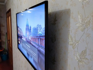 Монтаж телевизоров на стену. Монтаж кронштейнов тв. Montarea televizorului pe perete. Suport tv. foto 3