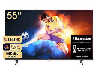 55" LED SMART TV Hisense 55E7HQ, QLED, 3840x2160, VIDAA OS, Gray foto 1