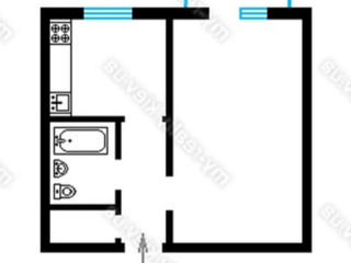 Apartament cu 1 cameră, 36 m², Centru, Roșcani, Anenii Noi foto 1