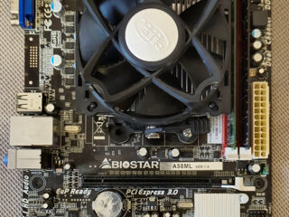 AMD FM2 Biostar + A4-4000 +RAM 6 Gb DDR3 + cooler=700 Lei