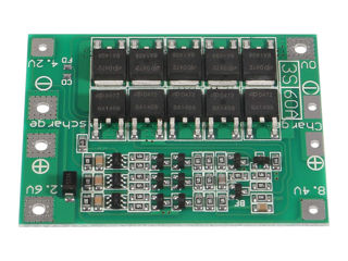 BMS Li-ion board 3S 11.1V 60A