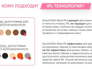 Новый! Домашний фотоэпилятор SmoothSkin Bare Fit с насадкой для лица/бикини (c безлимитным ресурсом) foto 4