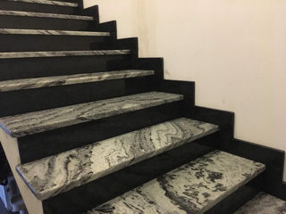 Montare scări din granit, marmură și travertin. foto 4