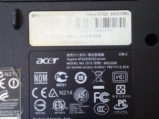 Acer Aspire 4732Z si Lenovo SL500 Thinkpad 2746-E8G foto 5