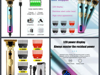 Триммер для стрижки волос с индикатором заряда. Trimmer de păr cu indicator de încărcare. foto 2
