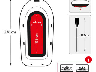 Надувная лодка Intex Challenger 2, Бесплатная доставка по Молдове foto 4
