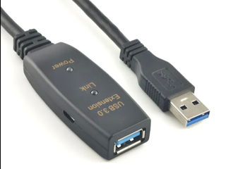 Активный USB 3.0 кабель-удлинитель 5 м
