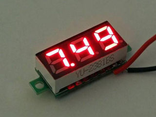 Индикатор=Вольтметр-12-24v.(4.5v-30v)Измеритель-цифровой=LED= foto 1