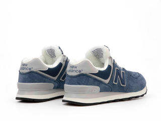 New Balance 574 Blue cu blana / с мехом foto 5