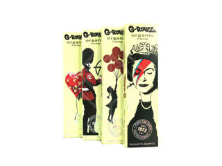 Hârtie pentru țigări G-ROLLZ Banksys Graffiti – Organic Hemp Extra Thin – 50 KS Papers + Tips
