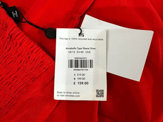 Rochie anabel rosie / red annabelle cape sleeve dress foto 3