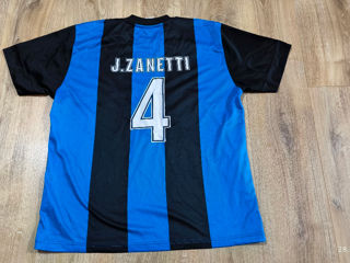 Vintage  Inter Milan #4 Javier Zanetti Rare   Soccer Jersey Size XL foto 2