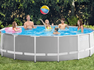 Intex piscină premium 457x107сm, 14614l, cadru metalic + accesorii incluse !!! foto 9