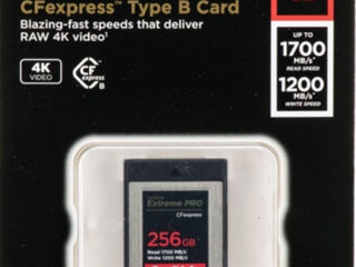 SanDisk 128GB Extreme PRO CFexpress Card Type B / SanDisk Extreme UHS-I microSDXC. Original! foto 4