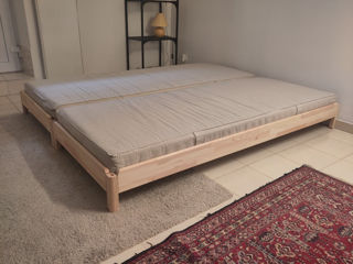 Pat cu 2 saltele Ikea Utker/ stackable bed with 2 mattresses foto 2