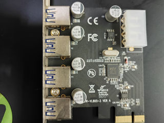 Плата расширения PCI-E X1 to USB3.0 на 4 порта