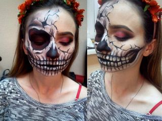 Makeup / machiaj & face painting, grim de Halloween, Макияж и аквагрим, грим на Хэлоуин