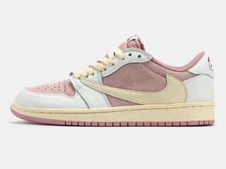 Nike Air Jordan 1 Retro Low x Travis Scott White/Pink Women's