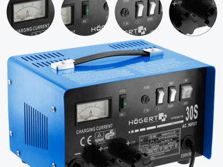 Зарядное устройство, hogert, HOEGERT, пусковые провода, электронное зарядное устройство 12В/15A foto 5
