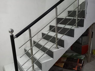 Balustrade din inox în Moldova . Перила из нержавейки foto 2