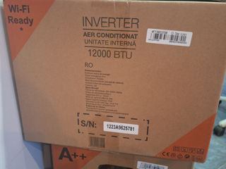 Отличный брэнд Vortex. Inverter 12000BTU(35-40m).Кит инсталяции входит в комплект. foto 3