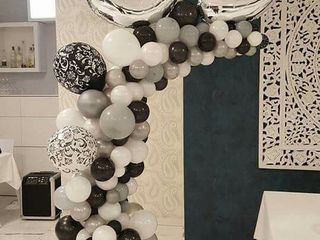 Decorarea salii cu baloane/Оформление залов шарами, арками из шаров foto 7