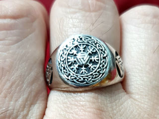 Серебряное мужское кольцо викингов foto 10