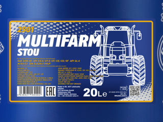 Ulei motor-transmisie MANNOL 2501 Multifarm STOU 10W-30 20L foto 2