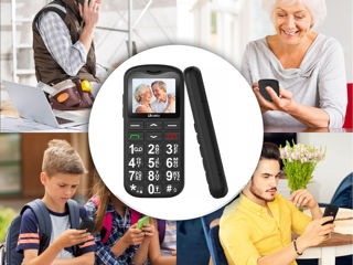 Telefon mobil Uleway Pay as You Go pentru seniori, 2G GSM SIM foto 3