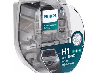 Philips +200% +150% Lampi Auto, Becuri Halogen 12V 55W PX26D Livrare foto 4